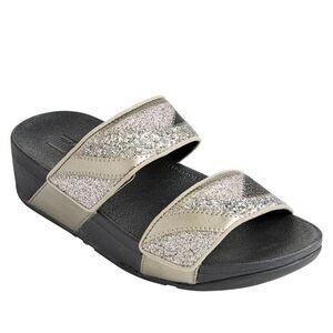 FitFlop Mina Ombre Glitter Slide Sandal Size US 6 NIB